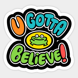 Frog Believer 2 Sticker